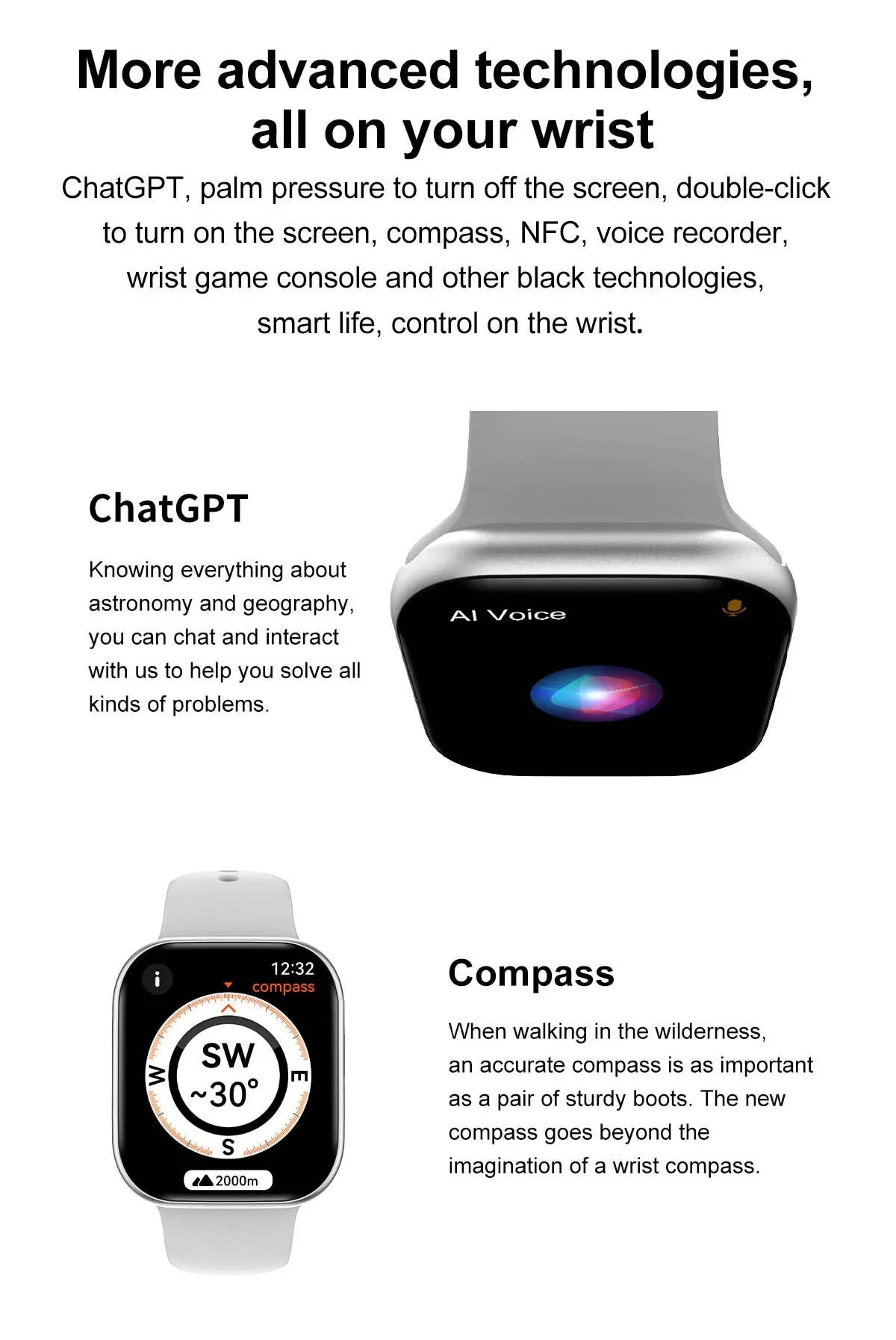 2025New GPS Smart Watch Series 10 For Apple Watch 10 Memory Music Video Bluetooth Call Waterproof NFC Smartwatch For Android IOS