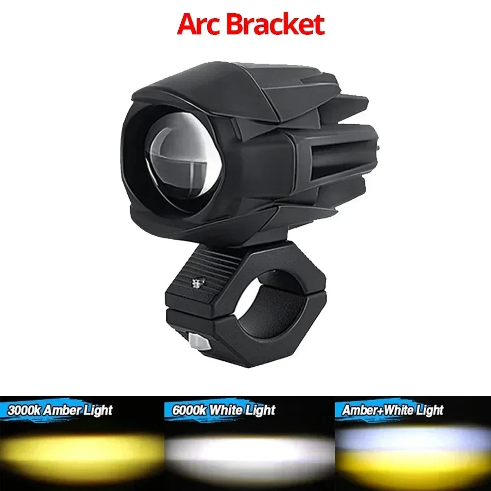 LED Motorcycle Spotlight 200W Headlight Fog Lights Accessories Off Road ADV GS UTV Truck Assisted Lamp Auxiliary Lights 12V 24V