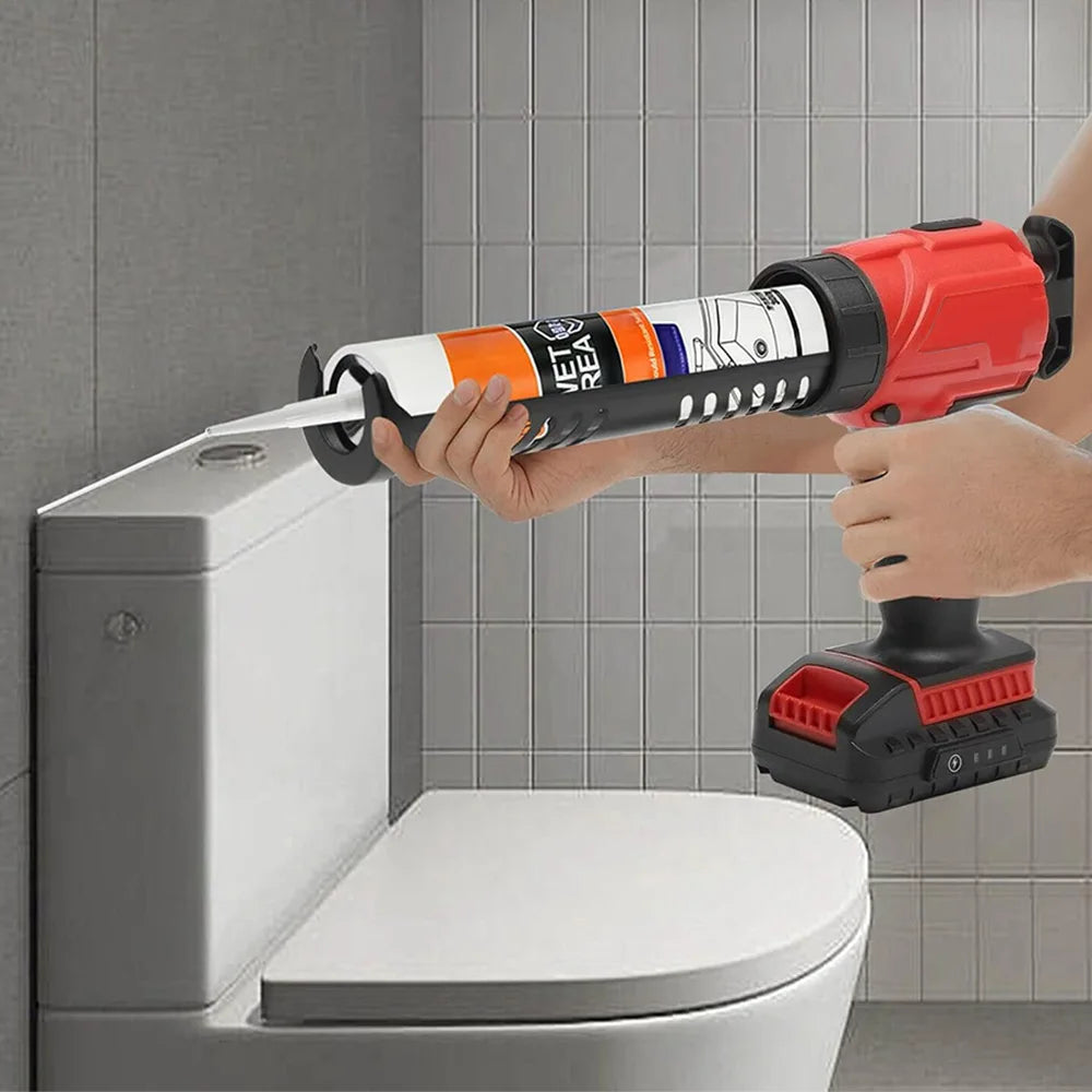 4 Gear Speed Electric Caulking Gun for Makita 18V Battery Cement Glass Adhesive Glue Seal Sealant Tool Silicone Gun (No Battery)