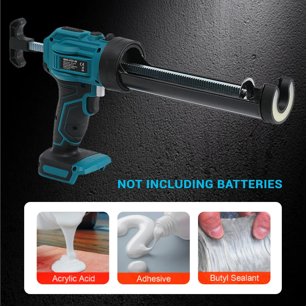 Electric Caulking Gun for Makita 18V Battery Cement Glass Adhesive Glue Seal Sealant Tool Wireless Glass Glue Gun (No Battery)