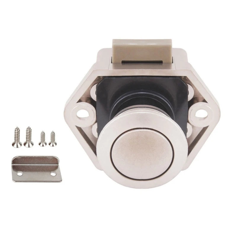 Camper Car Push Lock Diameter 20mm RV Caravan Boat Motor Home Cabinet Drawer Latch Button Locks For Furniture Hardware
