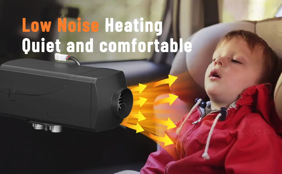 12V 5KW Diesel Air Heater 5000W 24V Portable Parking Heater Saving Fuel&Efficient with Digital Monitor for Trucks Boat Van Car