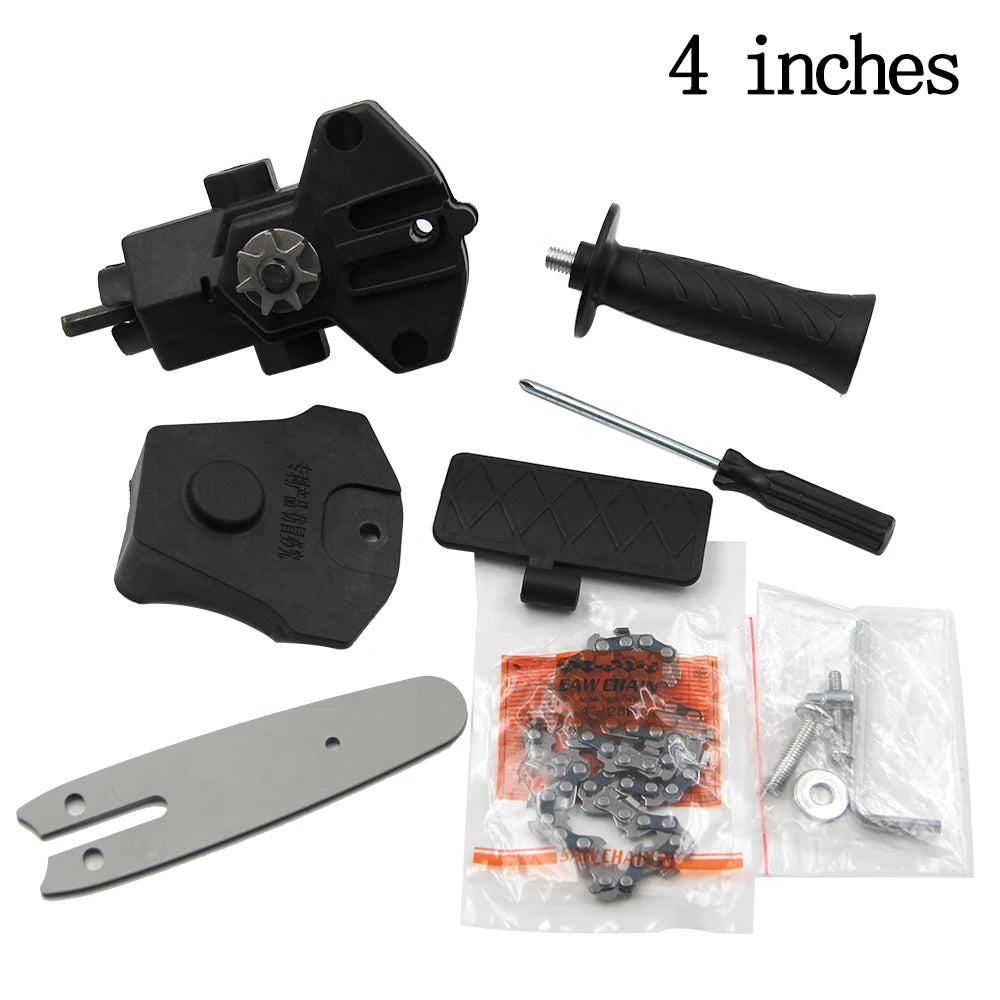 4/6-inch household mini electric drill to electric saw converter logging saw garden saw electric chain saw conversion head tool