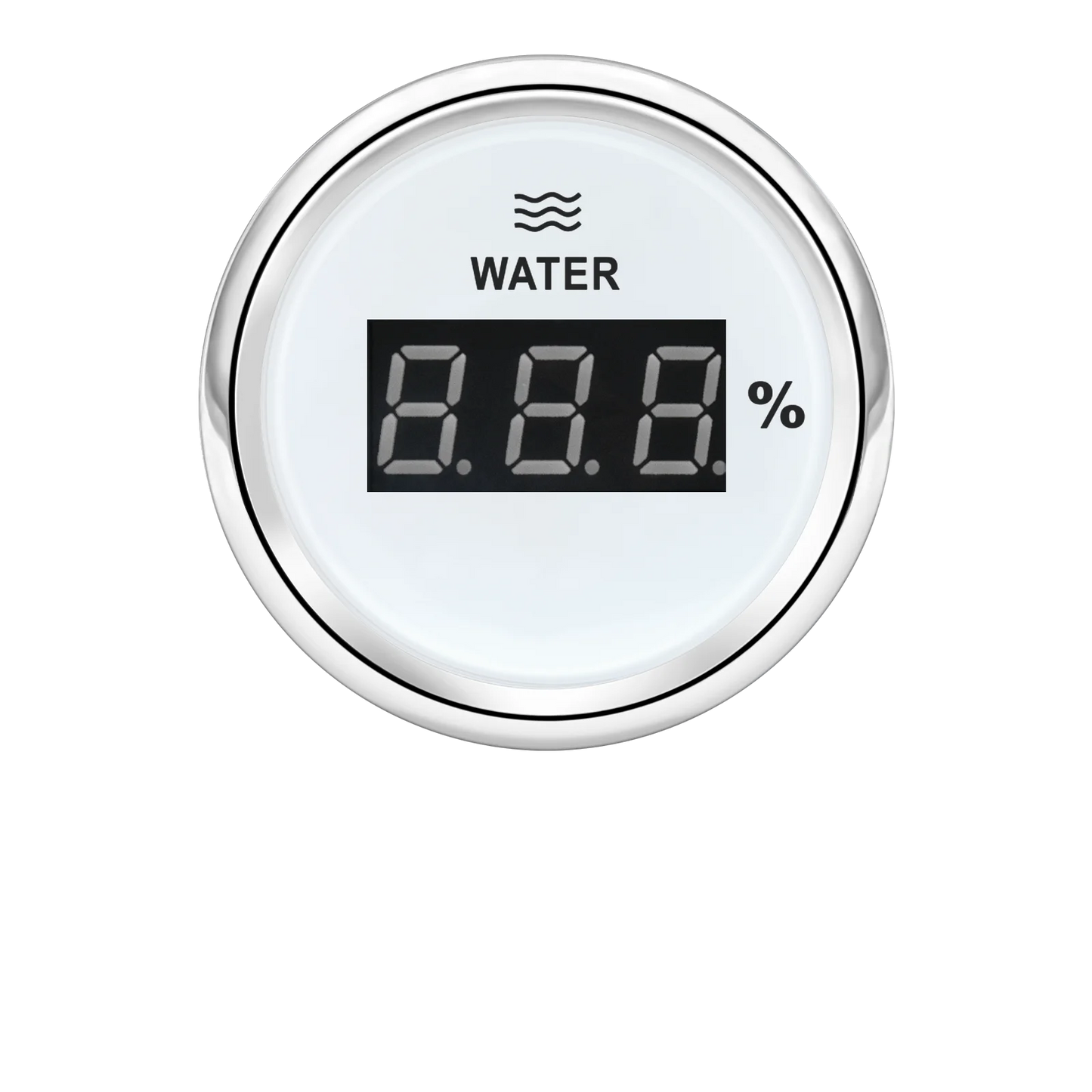 2"52mm Car Digital Gauge A5 Fuel Float Sensor 0~190ohm With Indicator Water Level Tank Meter Red Backlight for Yacht Marine Boat