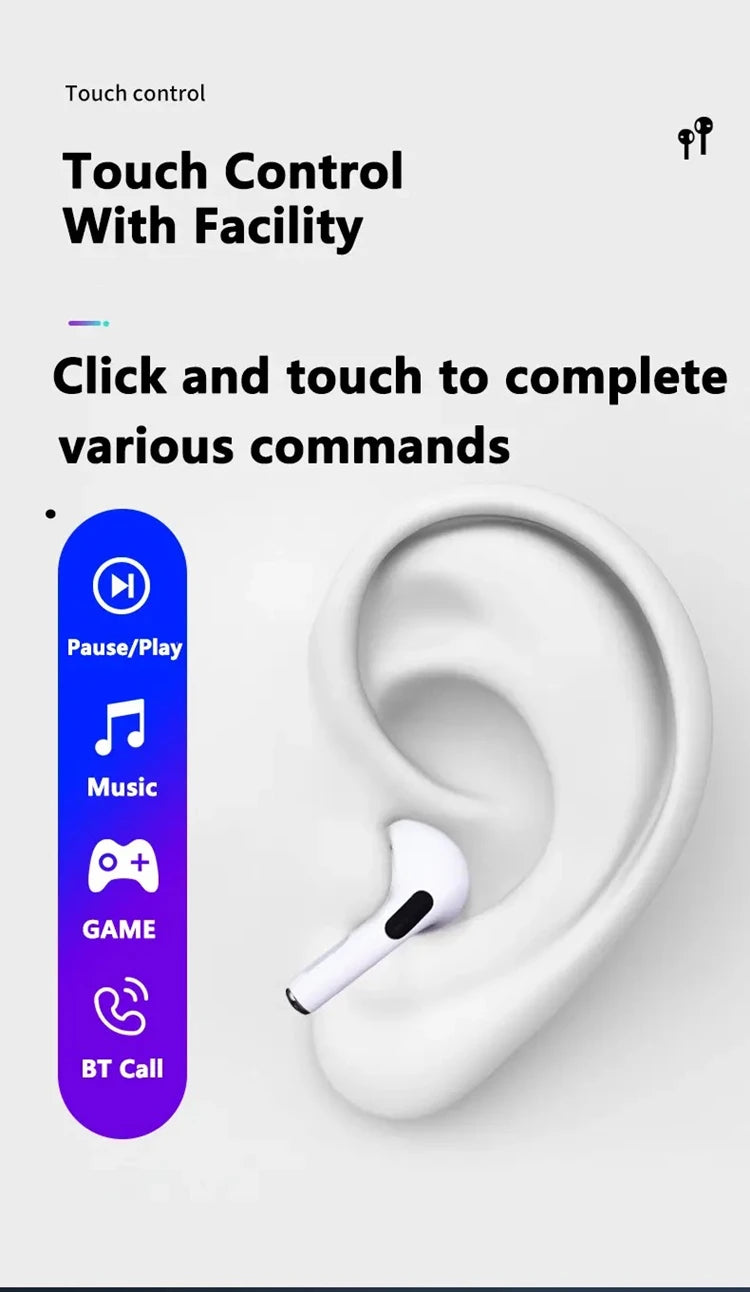 Original AIR ANC Noise Reduction Bluetooth Earphones Microphone wireless earbuds TWS Long battery life Pod Spatial Audio PRO