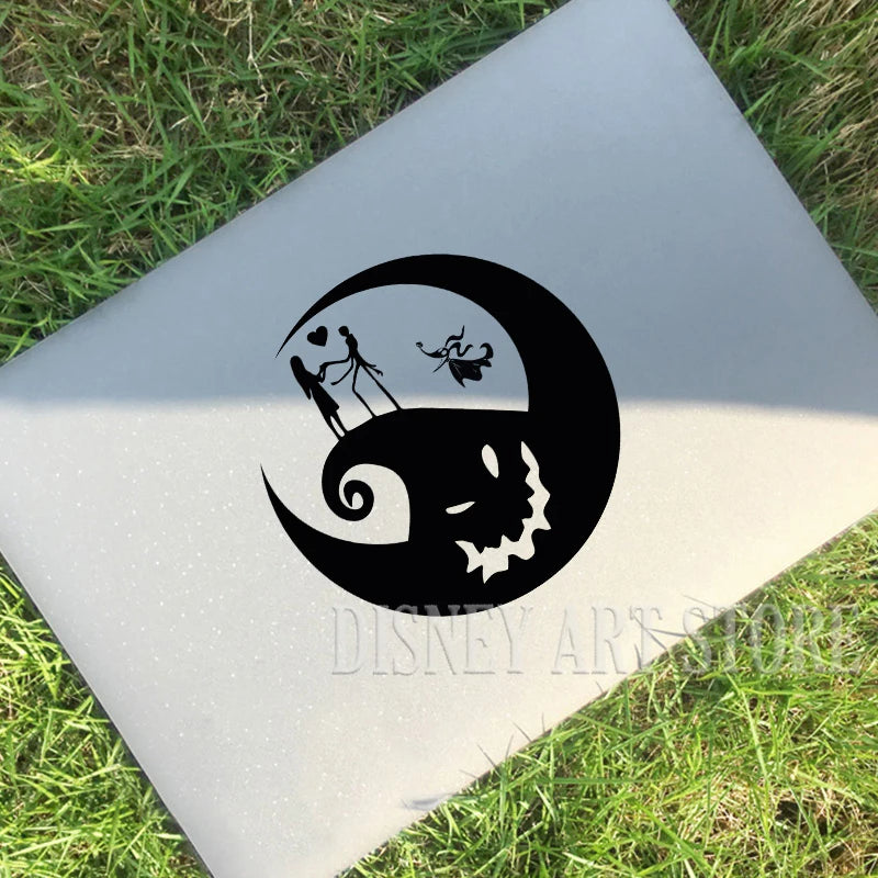 Jack and Sally Vinyl Art Sticker Car Window Bumper Decor, Graphic New Decal Jack Sally Love Stickers For Laptop Halloween Gift