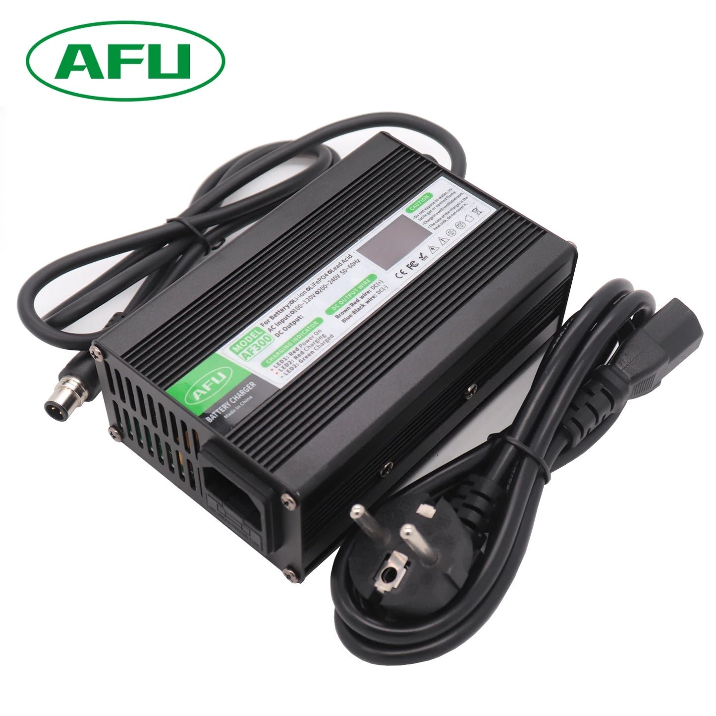 29.2V 10A LiFePO4 Battery Charger For 8S 25.6V 24V LiFePO4 Battery Pack Battery Smart Charger OLED Display Fast Charger