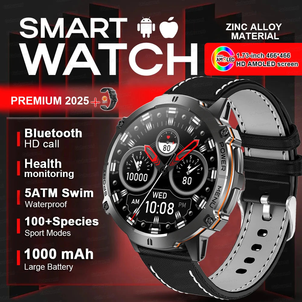 2025 Original TANK T3 Ultra GPS Smart Watch Men 10ATM Waterproof Smartwatch HD AMOLED 1000mAh Fitness T-Rex 3 Electronic Watches