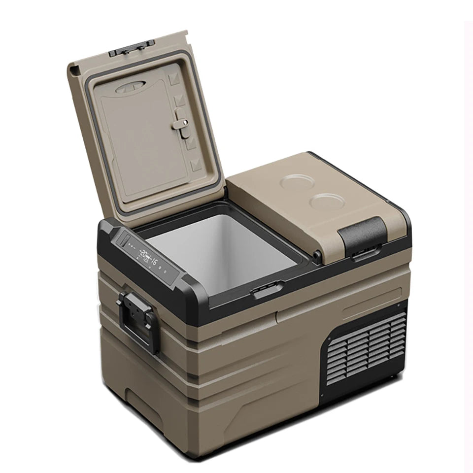 35L/45L/55L Alpicool Car Refrigerator Portable Fridge Double Door Cooler Freezer 12V 24V 220V Outdoor Home Use Camping Travel