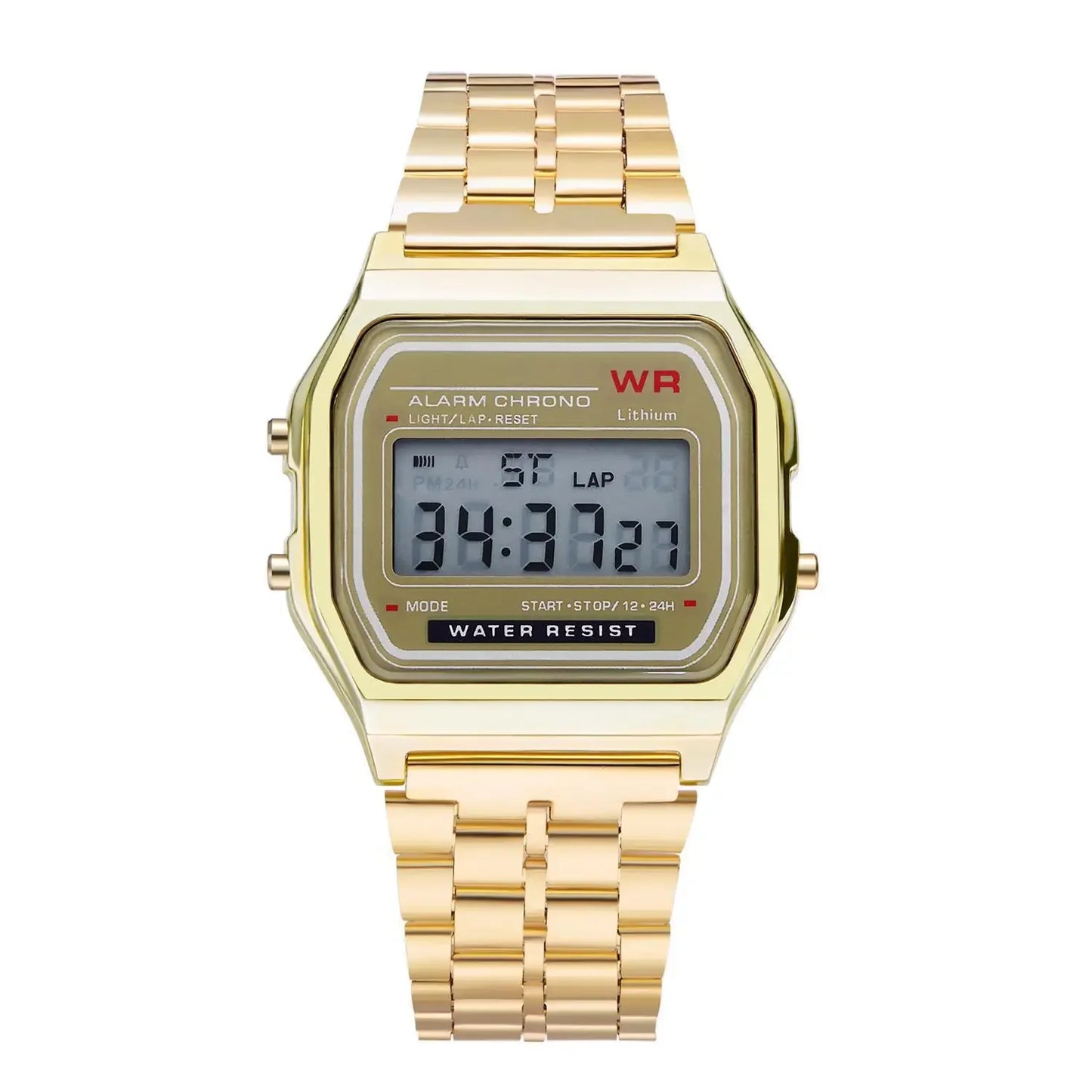 F91W Stainless Steel Band Watch Luxury Waterproof Retro Digital Sports Military Watches Men Women Electronic Wrist Watch Clock