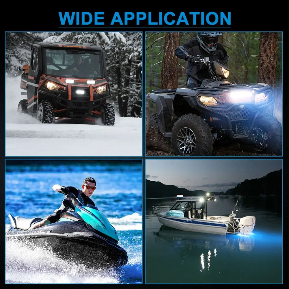 NAOEVO 12 Inch Car LED Light Offroad 4x4 Spotlights Fog Lamp WorkLight LED Bar For Truck Tractor Boat motorcycle Headlights