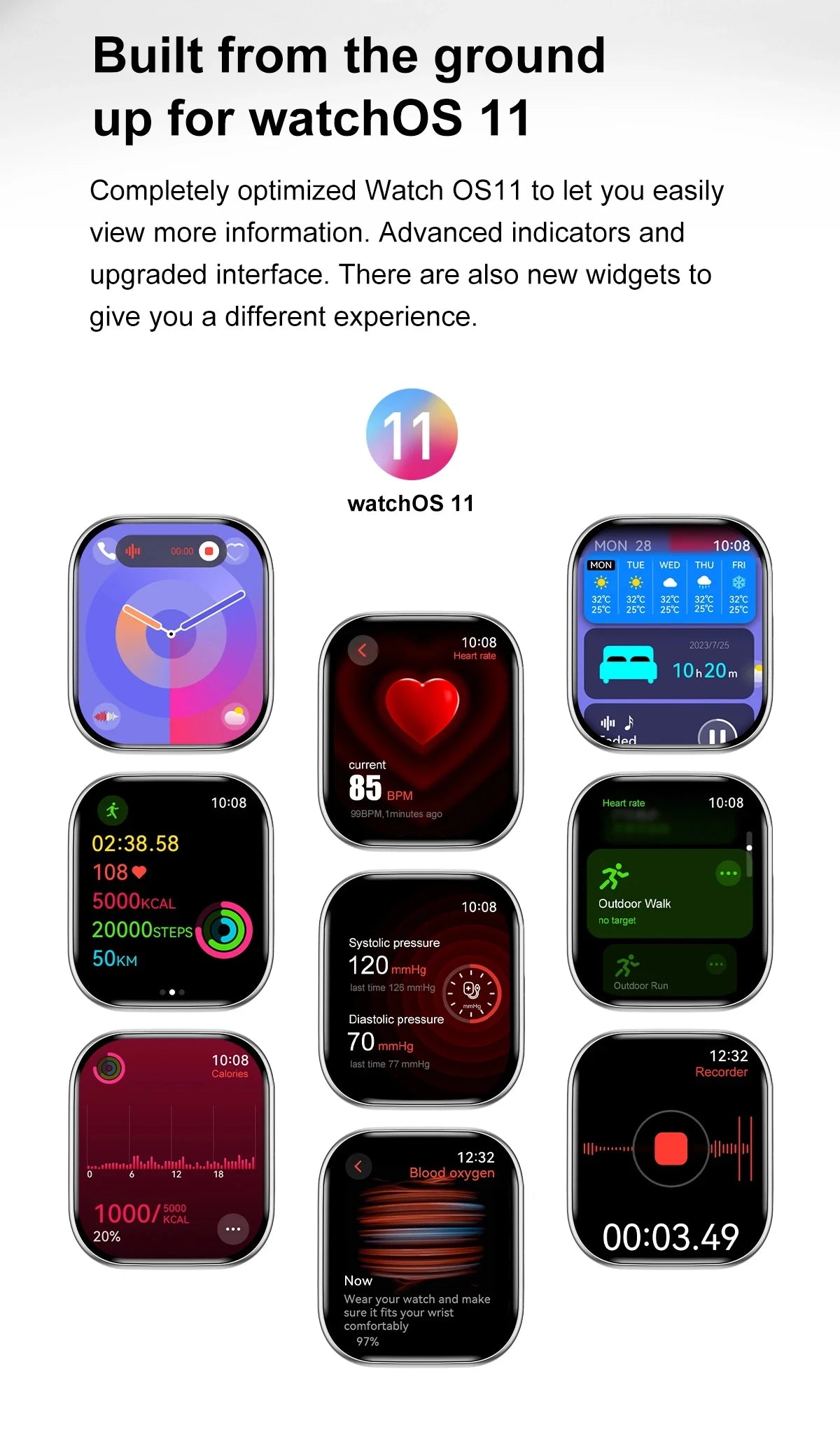 2025New GPS Smart Watch Series 10 For Apple Watch 10 Memory Music Video Bluetooth Call Waterproof NFC Smartwatch For Android IOS