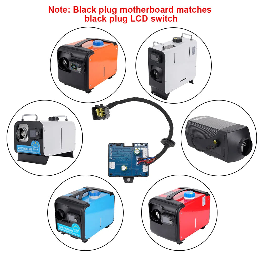 5KW Parking Heater Bluetooth Motherboard Switch Remote Control Wiring Harness Combination Suit Heater Accessories For Car Truck