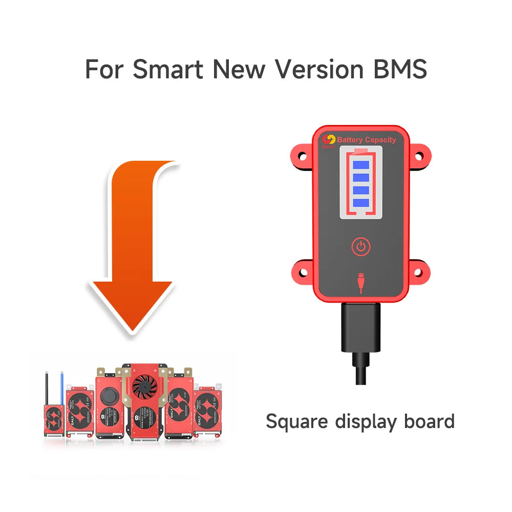 Daly Smart BMS Accessory WIFI Bluetooth USB To UART RS485 Cables Module NTC Battery SOC Capacity Indicator LCD Screen Board