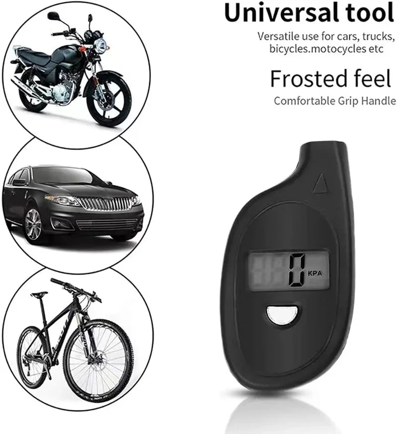Tire Gauge Digital With LCD Display Car Tire Air Pressure Tester Meter Auto Car Motorcycle Tire Safety Alarm Testing Tools