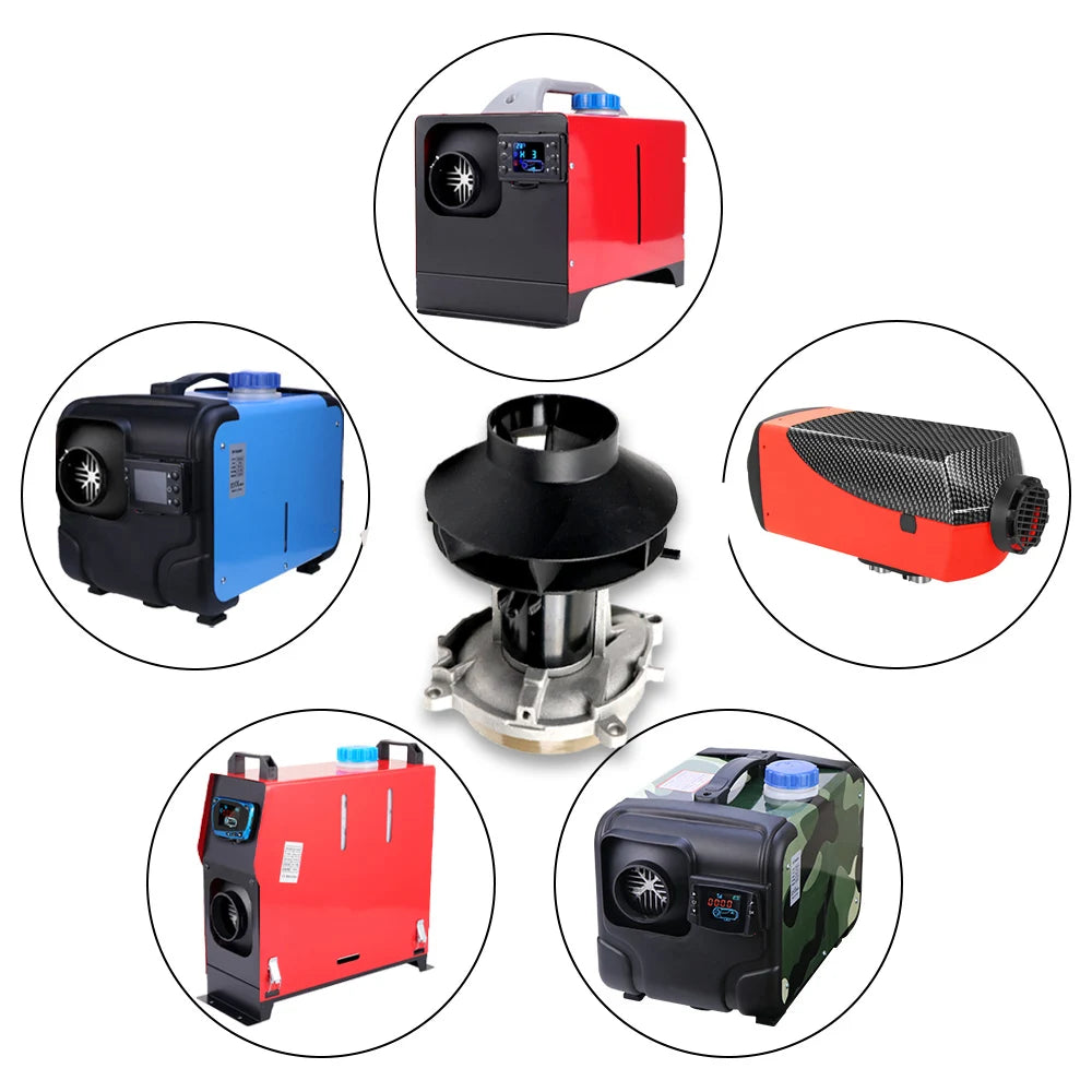12V/24V 5KW Air Parking Heater Blower Combustion Fan Assembly Motor Start Engine Parts Diesel Air Parking Heaters D2 D4 Air Fan