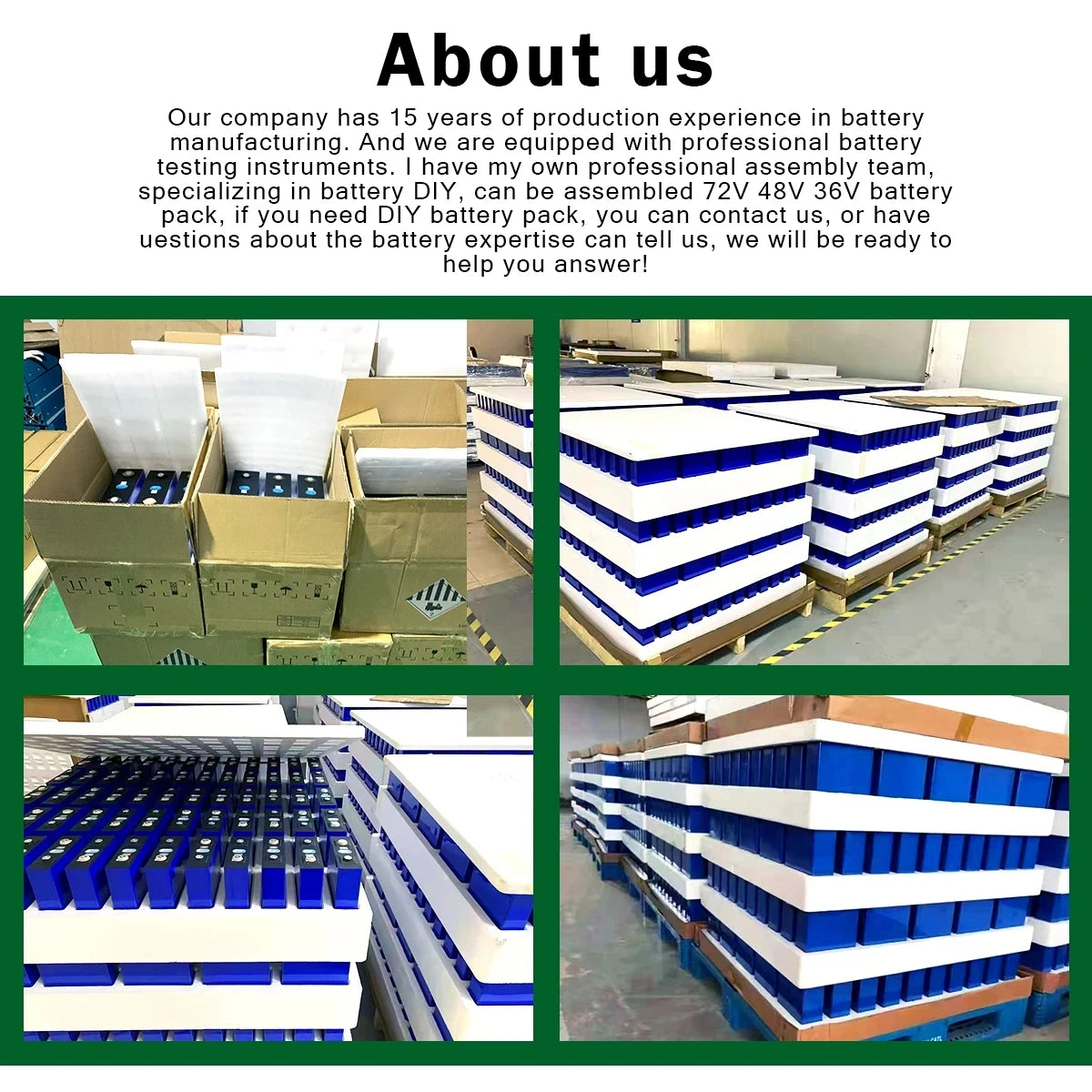 1-16pcs Grade A 3.2V 320Ah Lifepo4 Rechargeable Battery Lithium  Phosphate Travel Solar Campers Cell 12v 24v batteries Tax Free