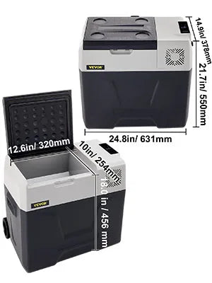 Sihao Car Refrigerator 15L-50L Mini Fridge Freezer Portable Compressor Cooler 12/24V DC 110-240V Ice Box Driving Camping Picnic