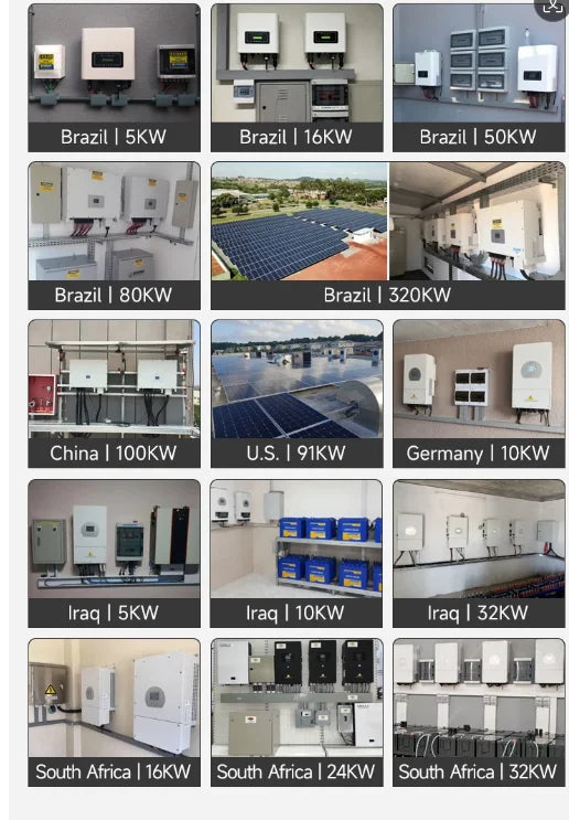 DeYe Hybrid Inverter and Lithium Grid 8KW 12KW Solar Inverter Pv array Inverter Protection level IP 65
