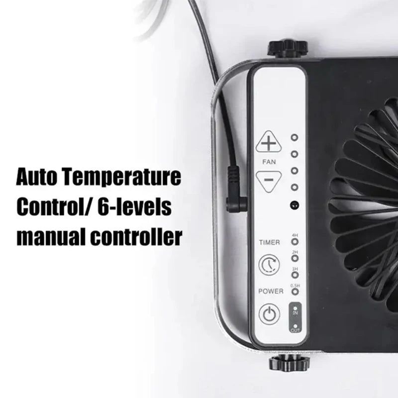 TYTXRV RV Camper Accessories 12V White/Black Waterproof Ventilation Cooling Fan