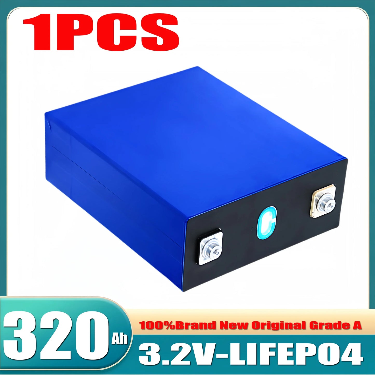 10000 Cycles 3.2V 320Ah 340AH Lifepo4 Rechargeable Battery Grade A DIY12V 24V 48V RV EV Boat Golf solar energy camping duty-free