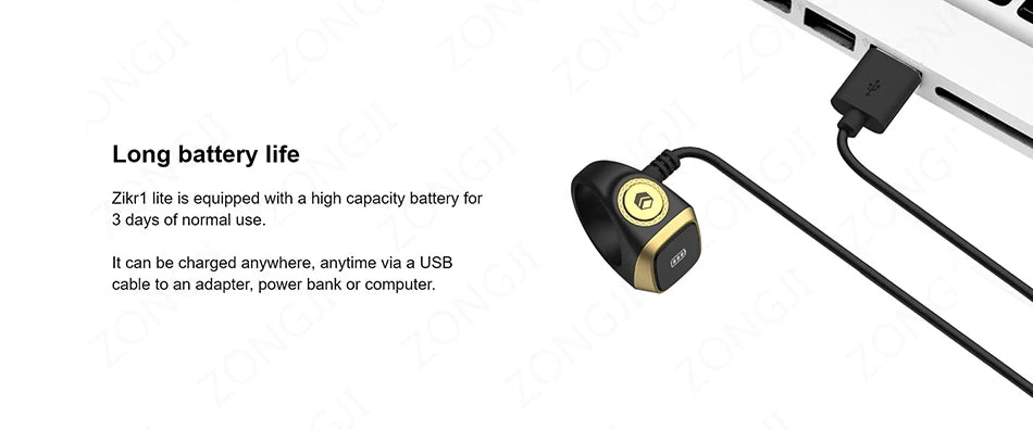 IQibla Smart Zikr Rings Tasbih Tally Intelligent Digital Counter for Muslims Praise 5 Prayer Time Electronic Vibration Reminder