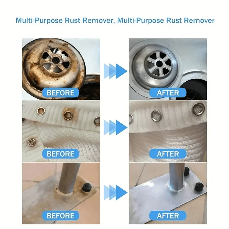 Universal Rust Remover Revitalizing Spray for Car Wheels & Metal Surfaces, Strong Decontamination, Smooth & Reliable