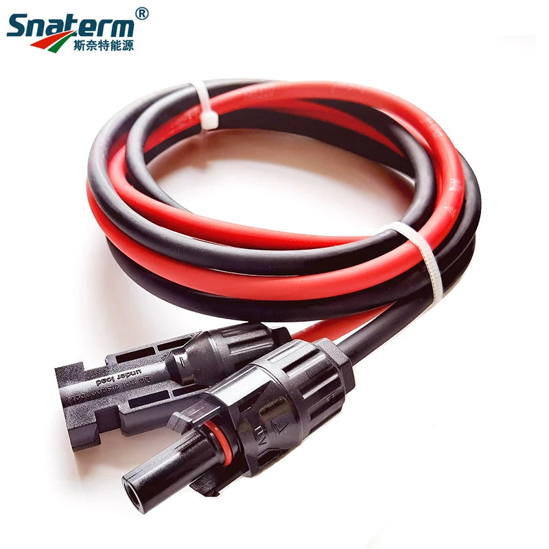 1 Pair Female and Male Single head solar extension wire cable PV wire 6/4/2.5/1.5 mm2 Solar PV Cable 1M 2M 3M 5M 8M 10M Meters