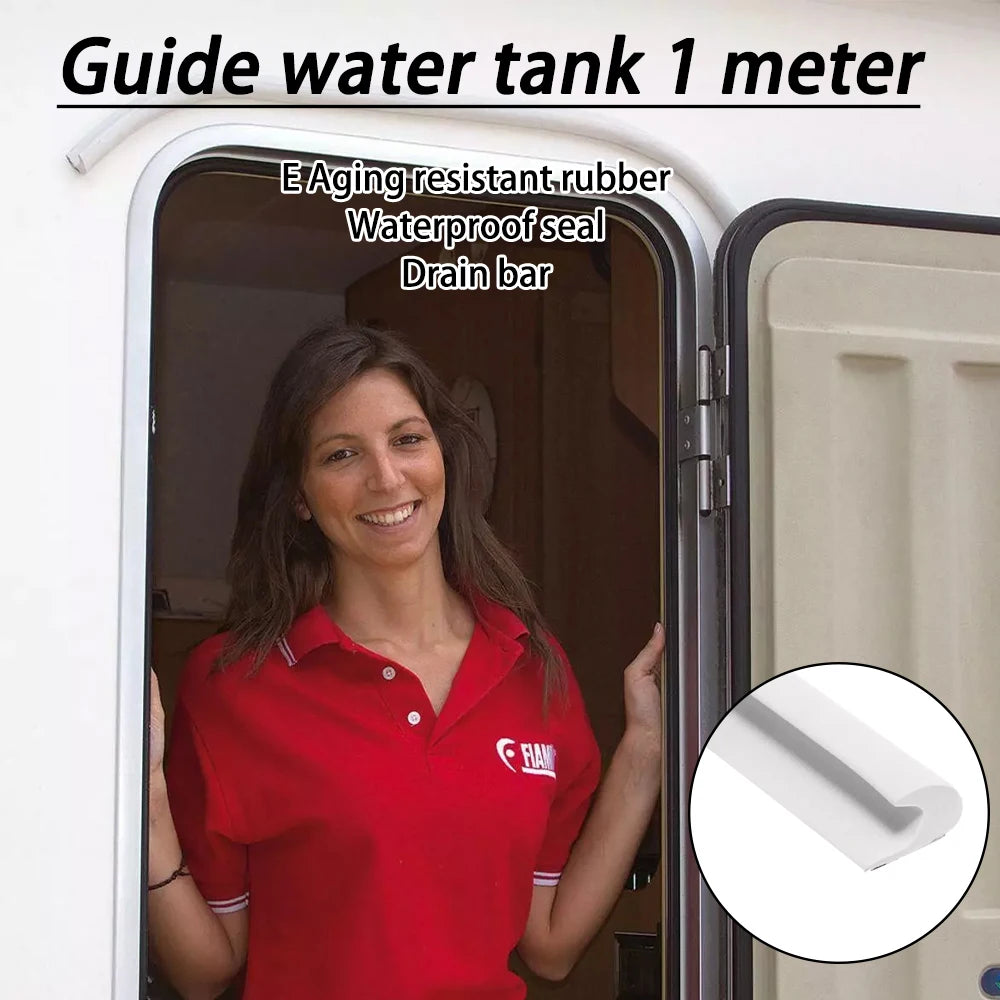 Camper Van Gutter Rain Guard Drip Stop 1 /2/3/5/10M For FIAMMA DRIPSTOP Caravan Motorhome Parts Rv Camper Accessories