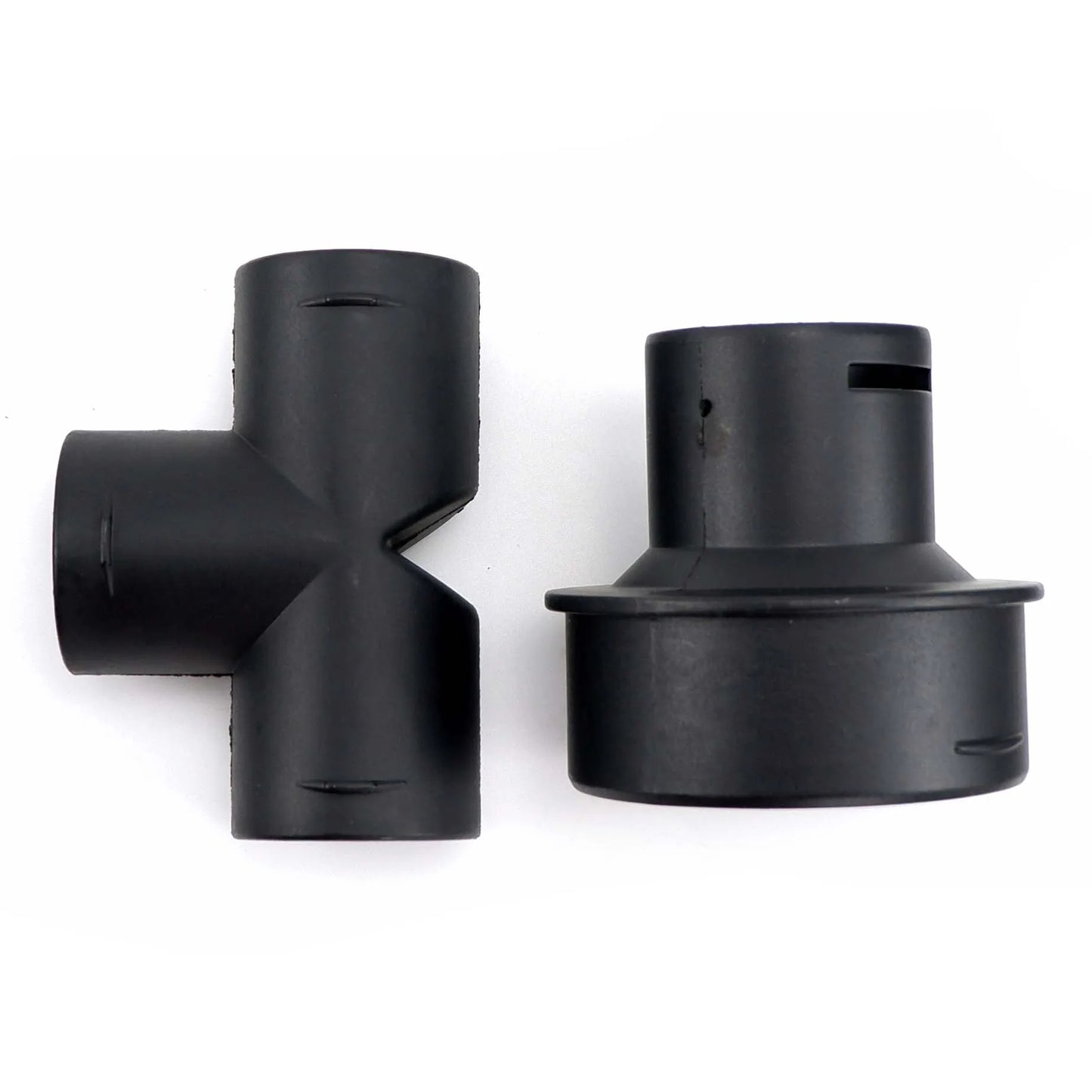 42to60mm 42to75mm Converter + T or Flat Connector Diesel Heater Air Duct Ducting Black For Car Truck VAN Camper