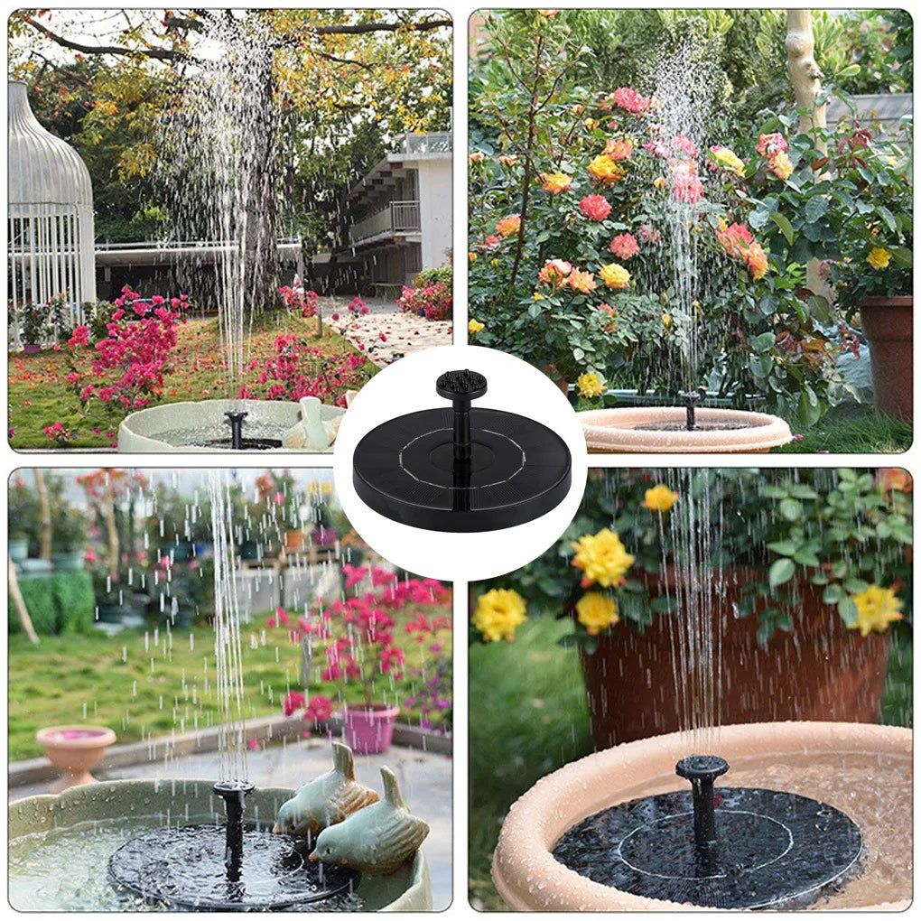 Solar Bird Bath Fountain Pump Free Standing Floating Solar Powered Water Fountain Pump for Bird Bath Garden Pond Pool Outdoor