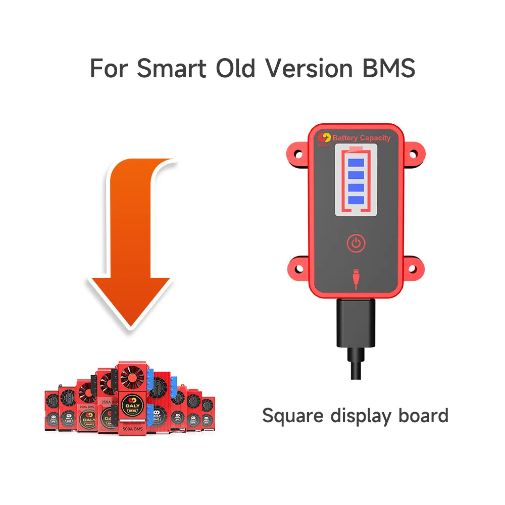 Daly Smart BMS Accessory WIFI Bluetooth USB To UART RS485 Cables Module NTC Battery SOC Capacity Indicator LCD Screen Board