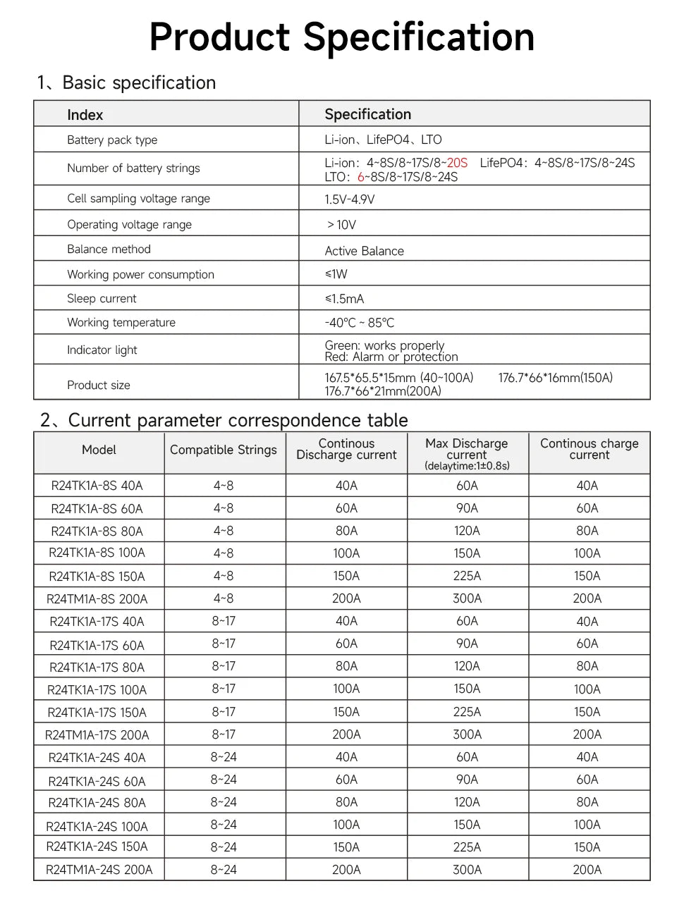 Daly bms Smart BMS 4S lifepo4 bluetooth Wifi bms 8S 24S 40A 60A 80A 1A active balance bms 16s 48v lifepo4 bms Lifepo4 100A