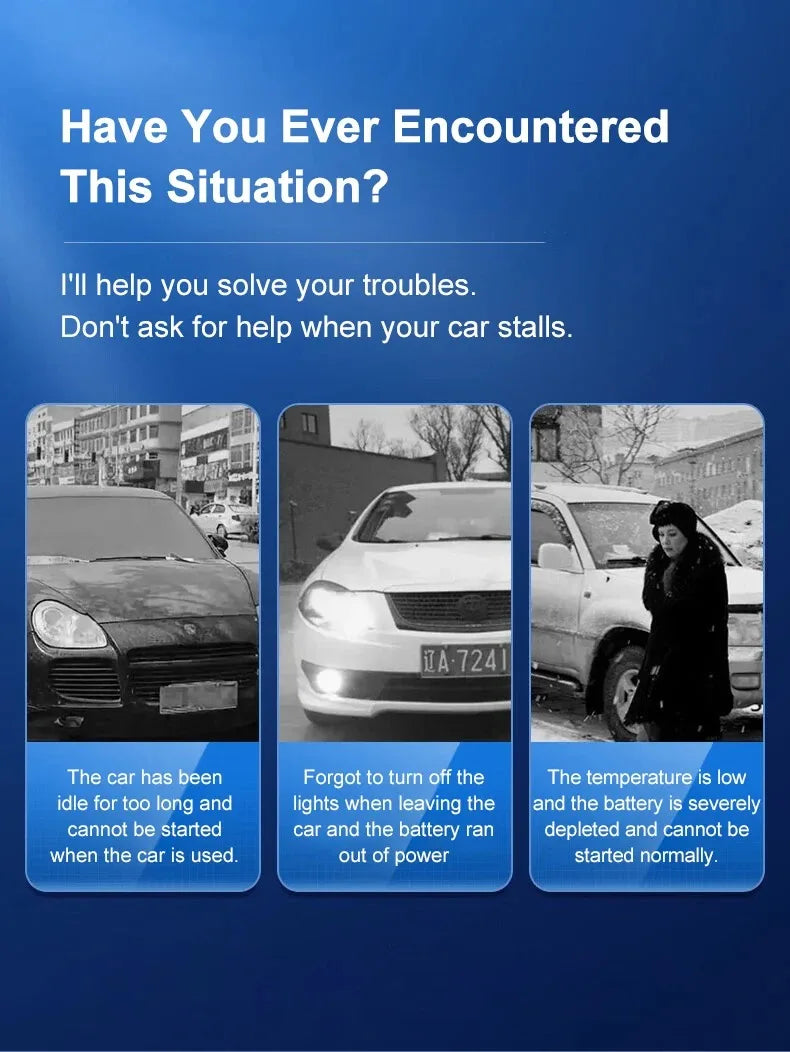 EAFC 2000A Car Jump Starter Portable Power Bank 20000mAh Car Battery Booster 12V Auxiliary Starting Device for Diesel Gasoline