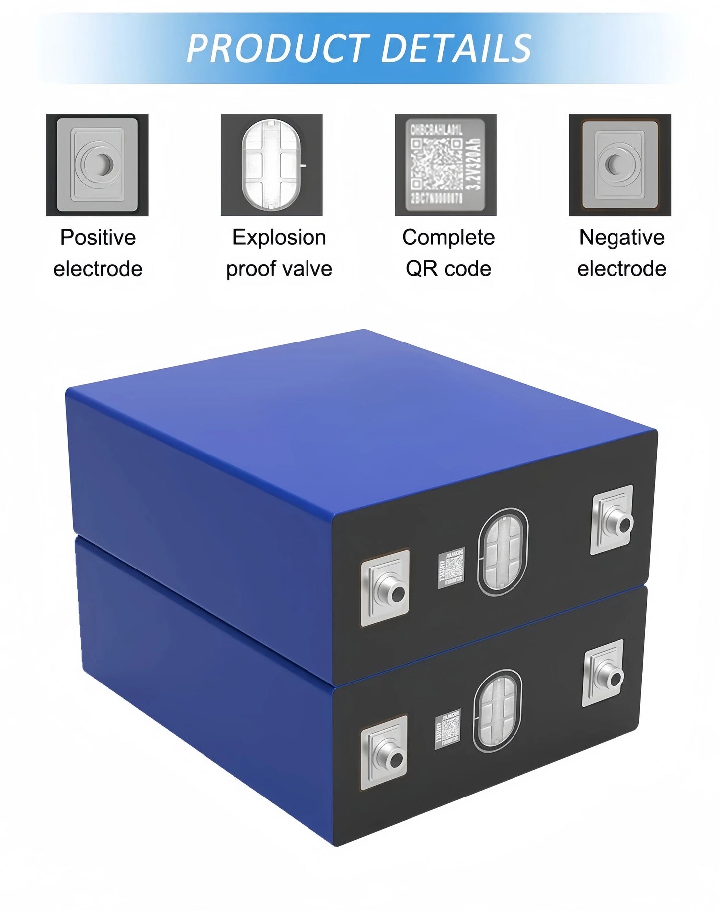 1-16pcs Grade A 3.2V 320Ah Lifepo4 Rechargeable Battery Lithium  Phosphate Travel Solar Campers Cell 12v 24v batteries Tax Free