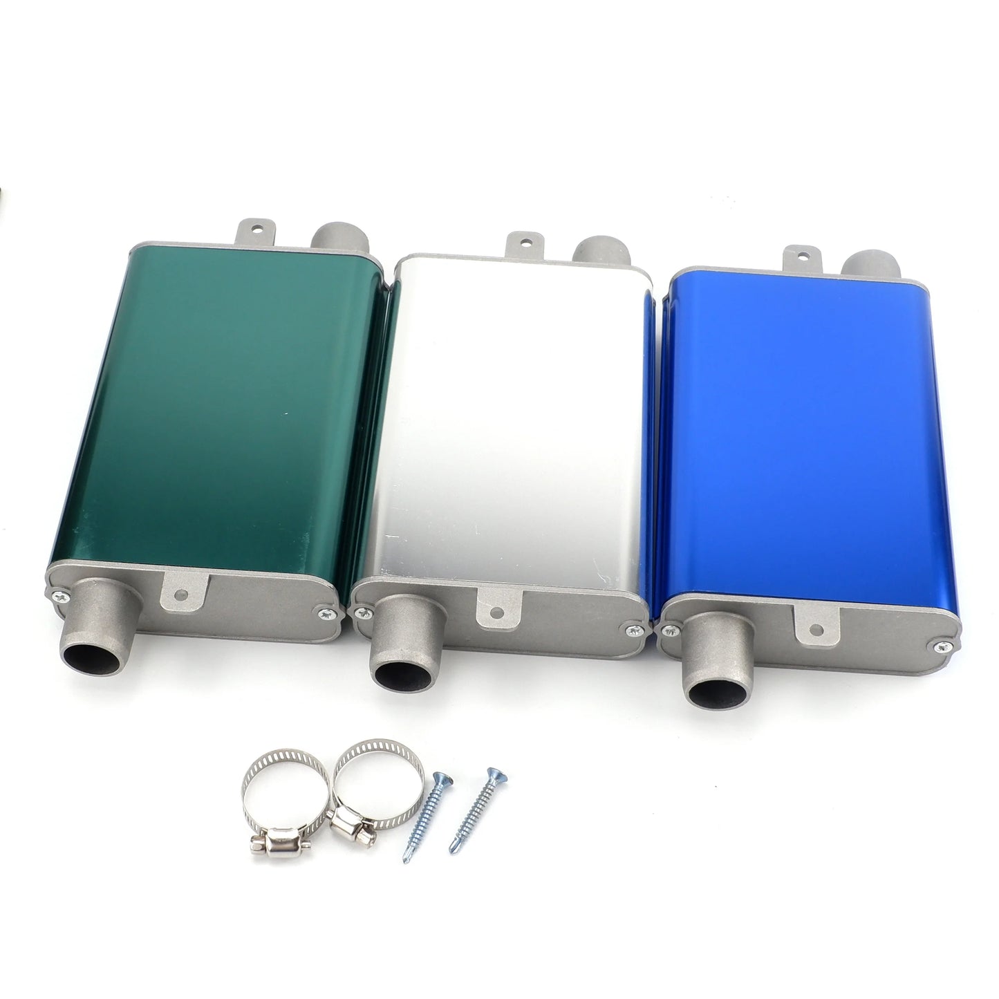 24mm Muffler Silencer S Curved Air Diesel Parking Heater Exhaust Pipe Aluminum Alloy Small Medium Large For Car Truck Camper VAN