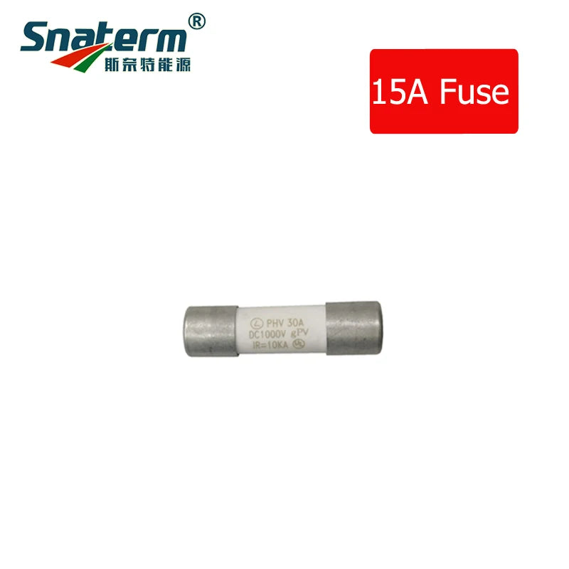 1000VDC 10A 15A 20A 30A DC Solar fuse Connector fusible holder with Inline Fuse for Solar Panel Systems TUV approved