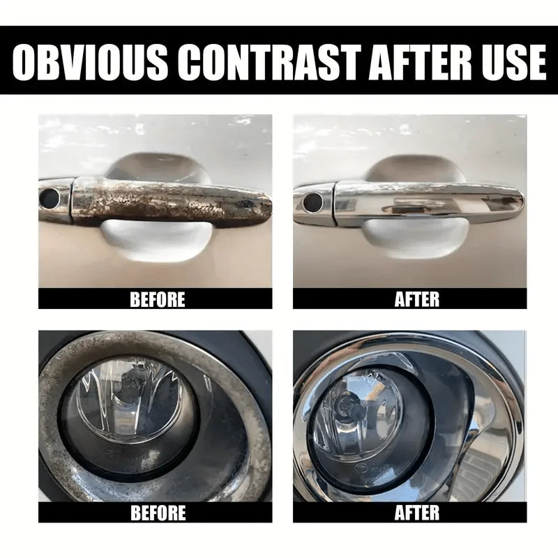 Universal Rust Remover Revitalizing Spray for Car Wheels & Metal Surfaces, Strong Decontamination, Smooth & Reliable