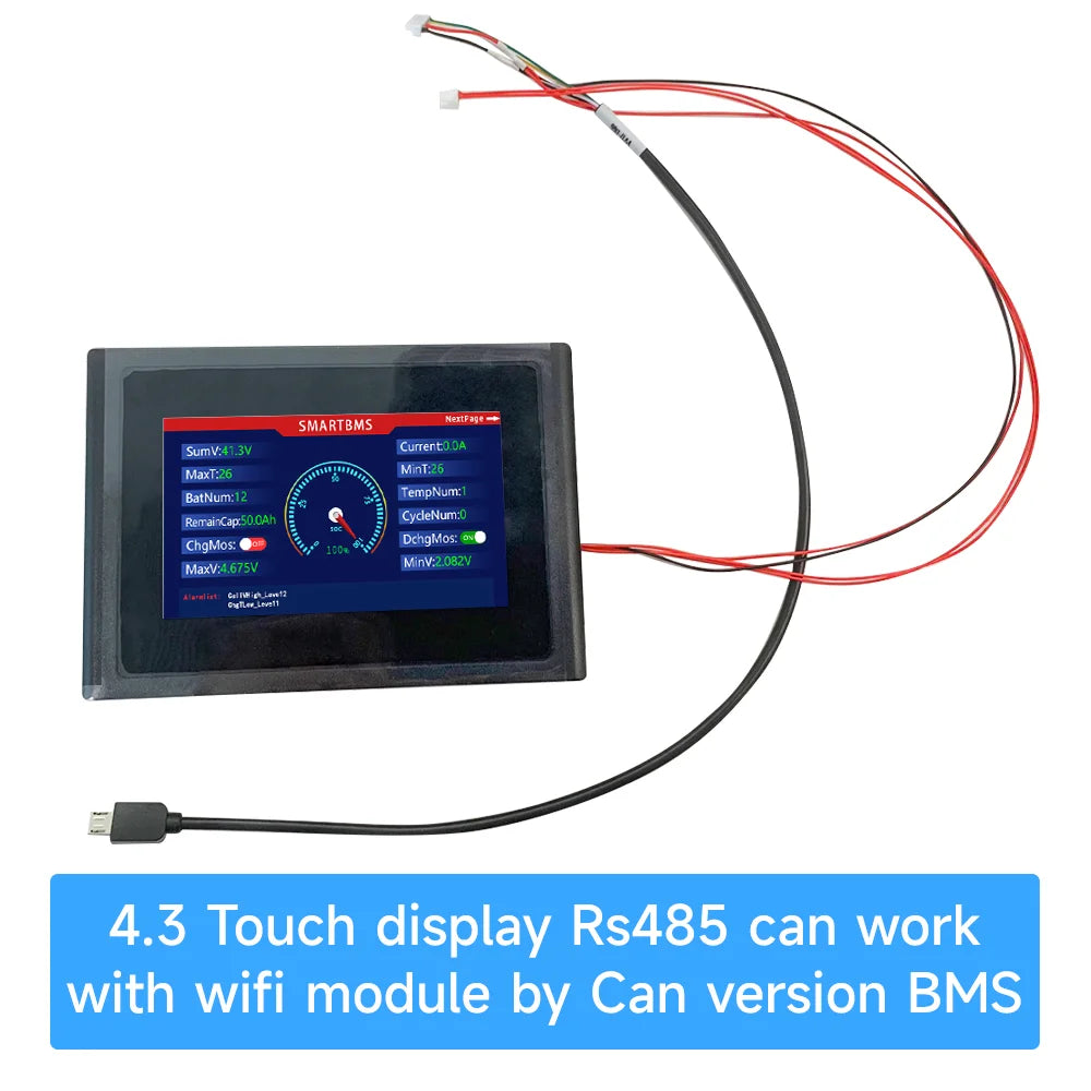 Daly Smart BMS 4s lifepo4 bluetooth Wifi bms 8S 24S 40A 60A 80A 100A Active Balance bms 16s 48v