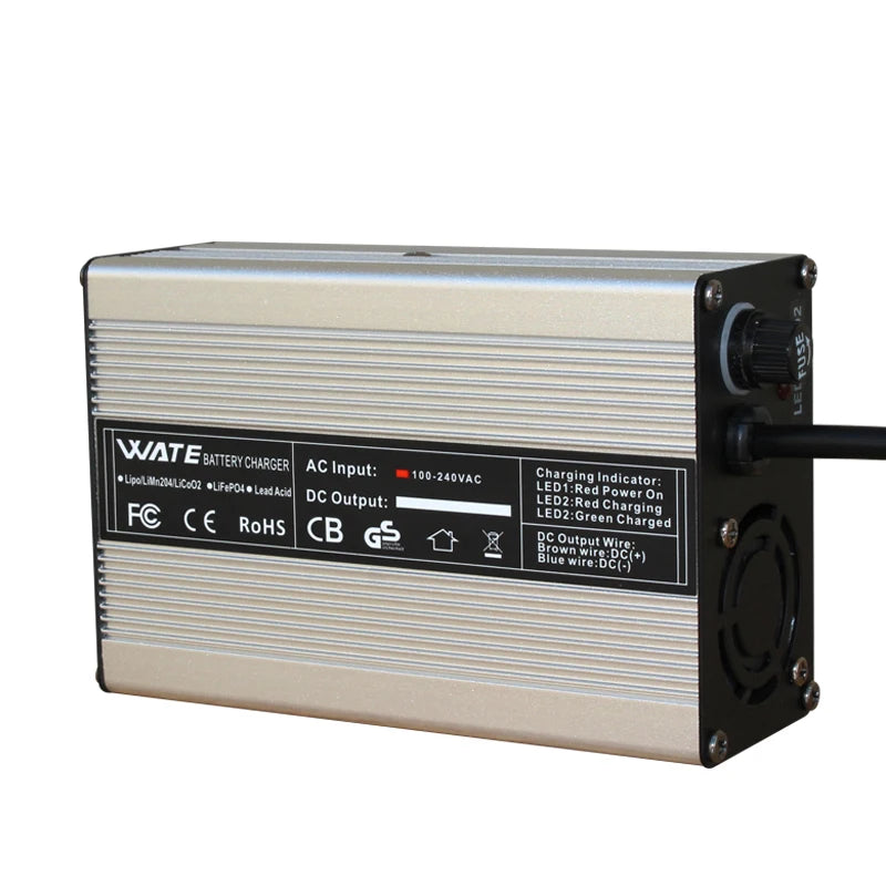 54.6V 5A Charger Smart Aluminum Case Is Suitable For 13S 48V Li-ion Lipo Battery  Fast Charger