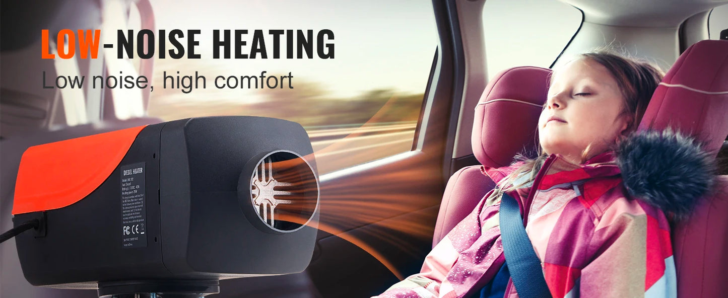 SucceBuy Diesel Heater 12V 2/5/8KW Diesel Heater with Remote Control Parking Heater Car Heater for RV Trailer Camper Van Boat