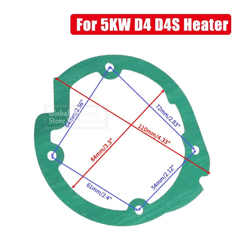 1/5/10x Burner Gasket Blower Motor Gasket For Eberspacher 2KW/5KW Diesel Parking Heater D2/D4/D4S Combustion Chambe