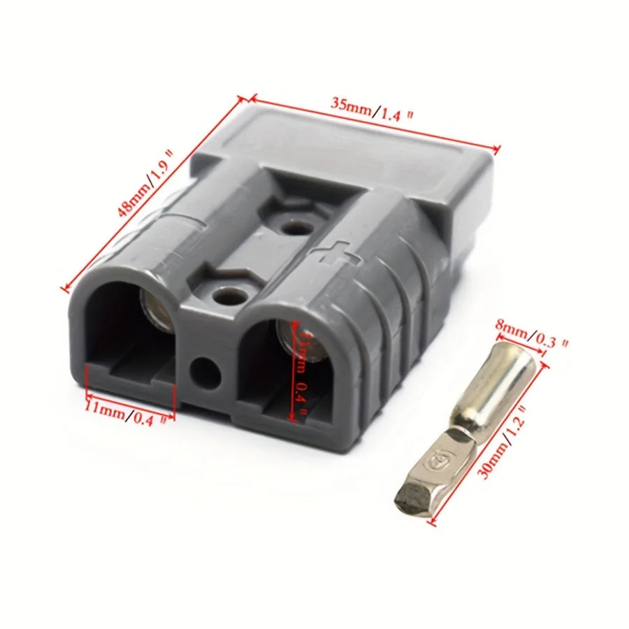 2/6/10Pcs 50A 120A 175A 350A Battery Charging Connector 600V High Current Fast Power Plug for Electric Car Batteries, Solar Cables