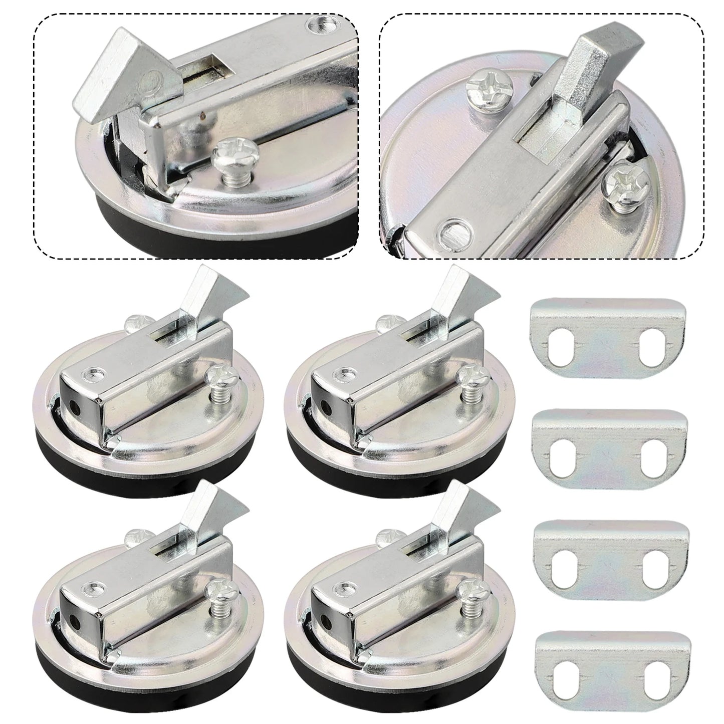 Boat Deck Hatches Flush Pull Slam Latch Mount Latch Lift For RV Yacht Marine Deck Hatches Locking Locker Yacht Accessories