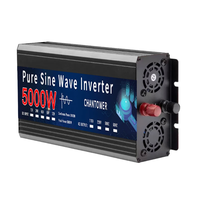 4000W 5000W Inverter 12V 220V 24V 110V Pure Sine Wave Inverter DC To AC Portable Power Voltage Converter Solar Car Inverter