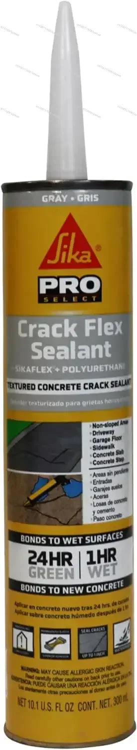 Asphalt & Concrete Sealant Bundle 6 9 Fl.oz. 410 Black Cartridges  1 10.1 Fl.oz. Gray Sikaflex Crac