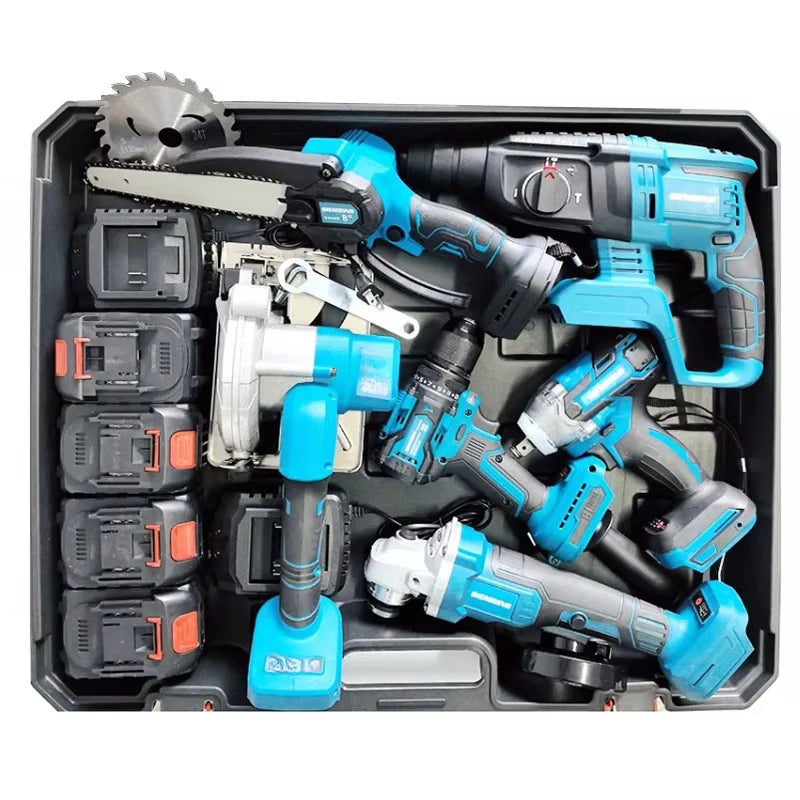 YYHC-Cordless Power Tool Combo Set With Mechanical Tool Box