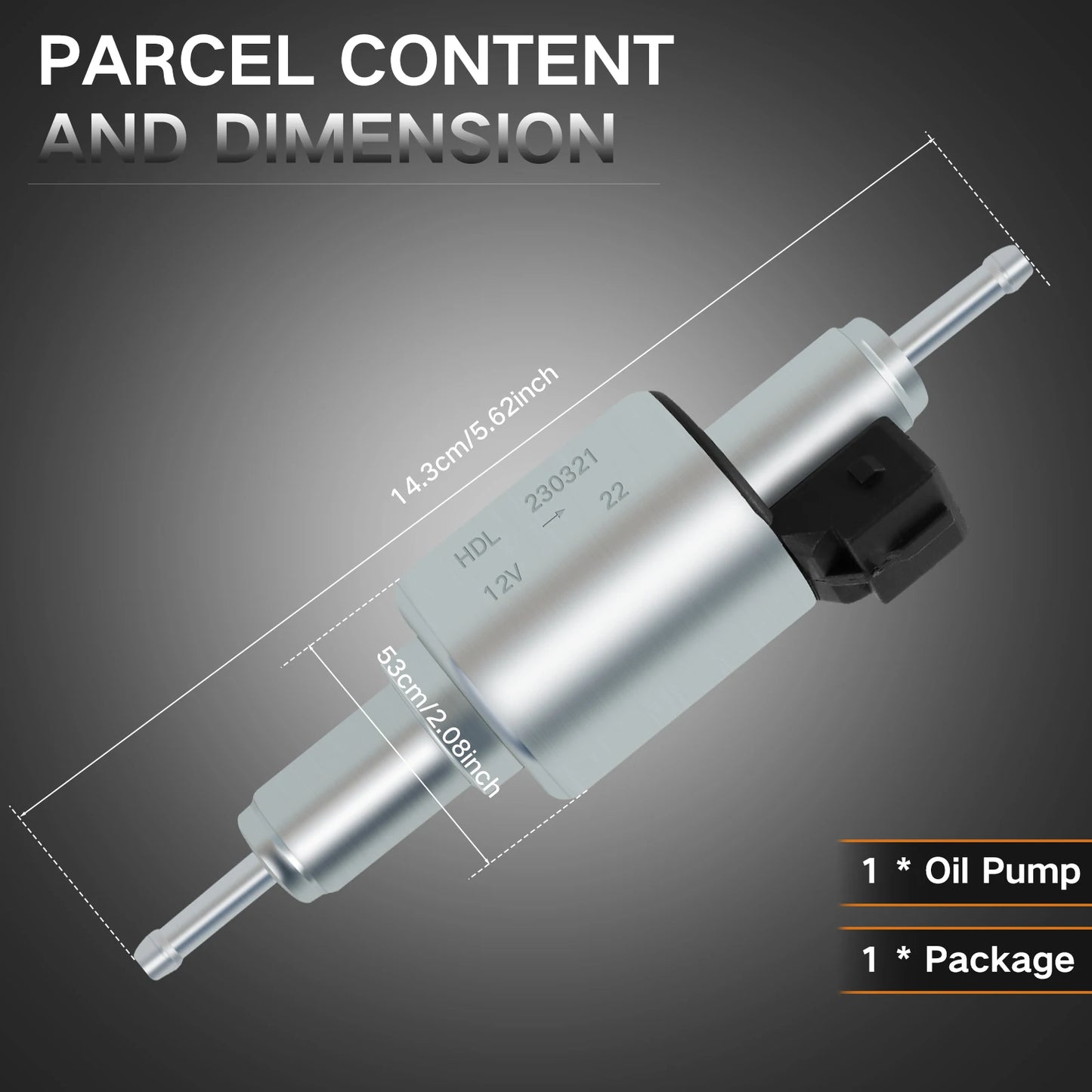 Auto Diesel Heater Oil Fuel Pump 12/24V Low Noise 22ML Pulse Metering Gas Inline Air Heater Fuel Pump Car Diesel Heater 2/5/8KW