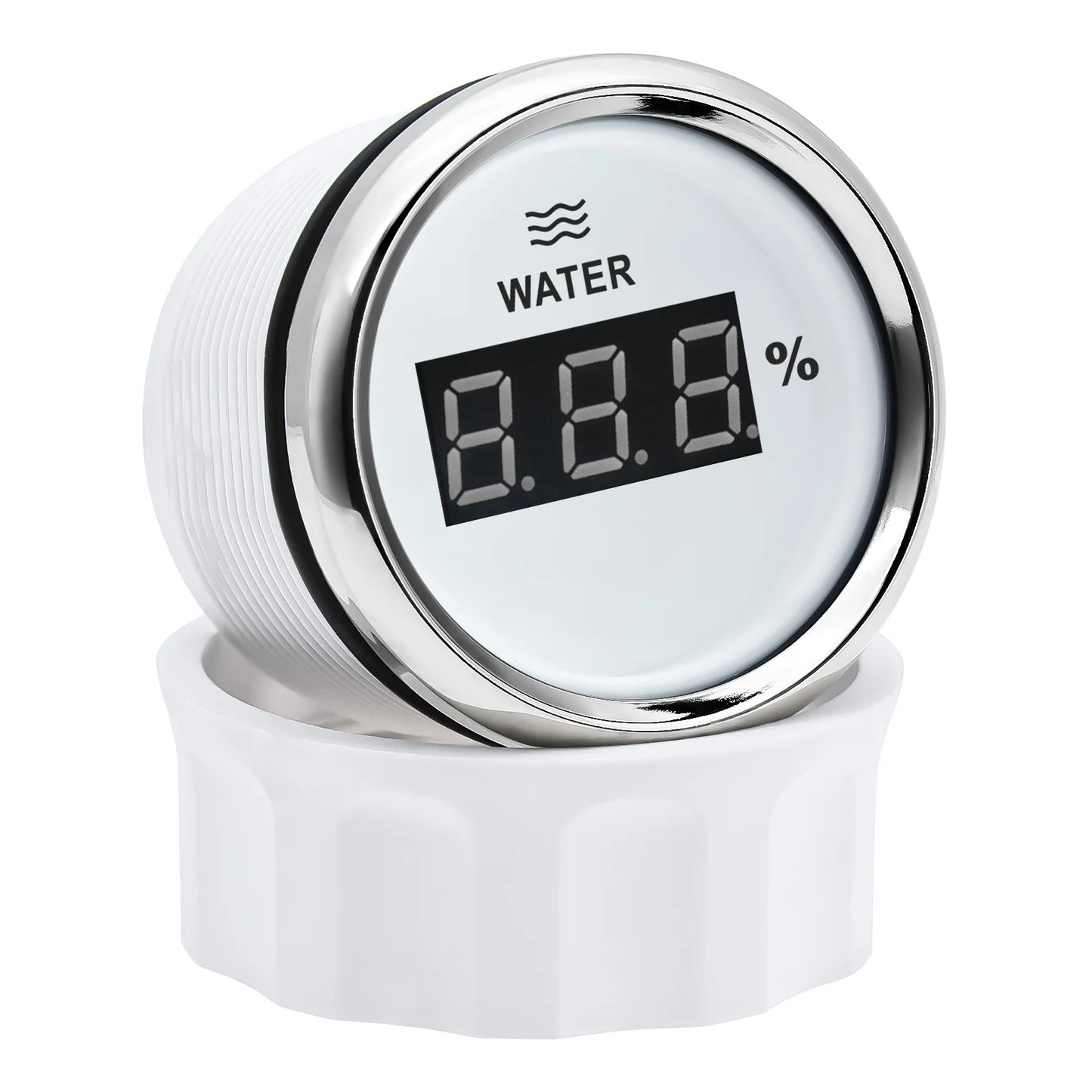 2"52mm Car Digital Gauge A5 Fuel Float Sensor 0~190ohm With Indicator Water Level Tank Meter Red Backlight for Yacht Marine Boat