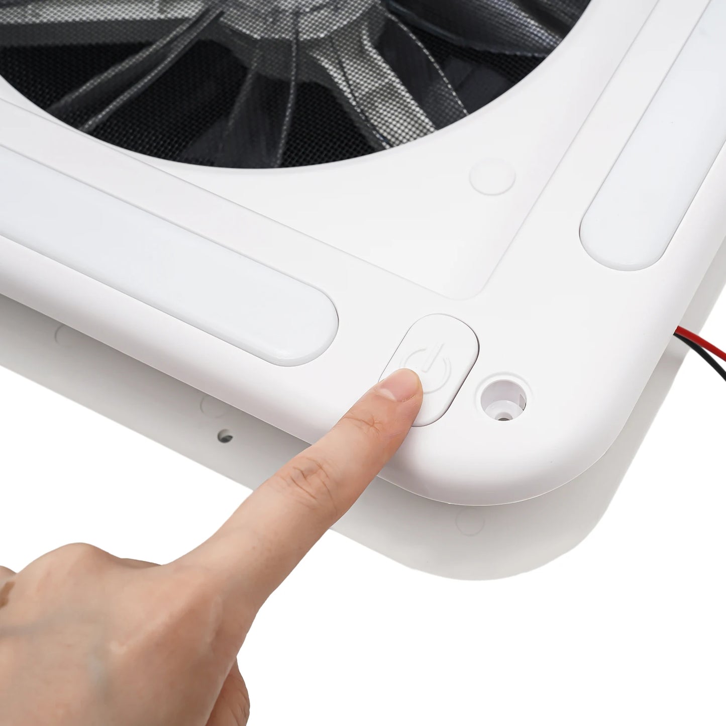 12V Caravan Ventilation Skylight RV Fan Vent Camper Exhaust Fan Shower Roof 280x280mm with LED Light